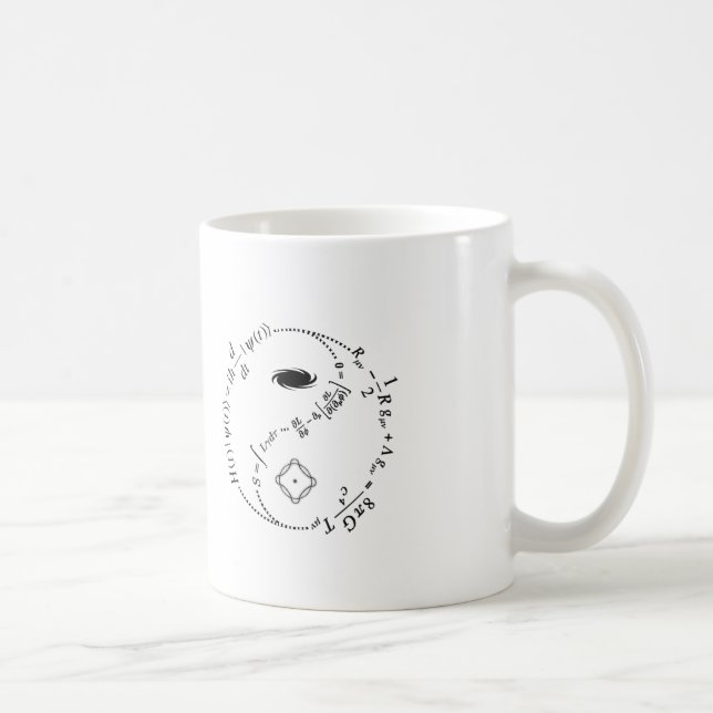 Caneca De Café Yin Yang da física [LUZ] (Direita)