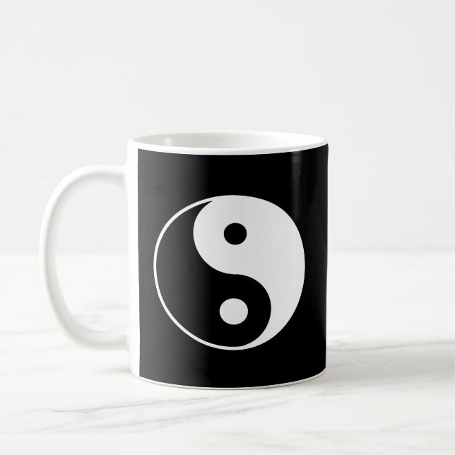 Caneca De Café Yin Yang White (Esquerda)
