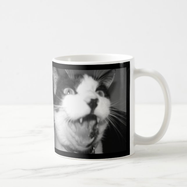 Caneca De Café Yinyang Cat precisa de café agora (Direita)