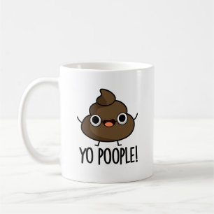 Caneca De Café Yo Pun Engraçado Poop