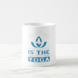 Caneca De Café Yoga A Atitude De Gratidão É O Yoga Mais Alto