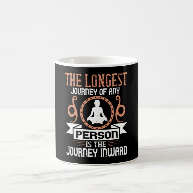 Caneca De Café Yoga - A Jornada Mais Longa É A Viagem Para Dentro (Centro)
