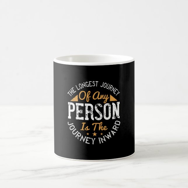 Caneca De Café Yoga - A Viagem Mais Longa É A Viagem Para Dentro (Centro)