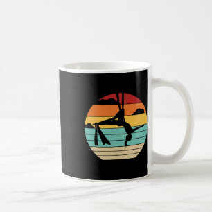 Caneca De Café Yoga Aéreo Retro Aerialista Ginástica Dançarina Ae