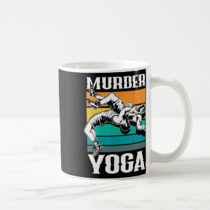 Caneca De Café Yoga Assassino Divertido Retro Lutador de Luta Liv