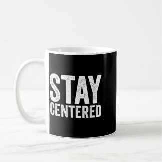 Caneca De Café Yoga Bem-Estar Meditação Consciente Centrado