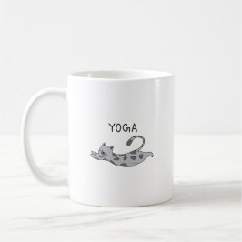 Caneca De Café Yoga Cat