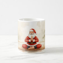 Yoga Christmas Papai Noel posiciona Yoga