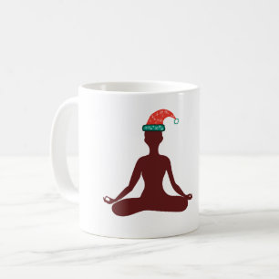 Caneca De Café Yoga de Natal e Feliz ano novo personalizado