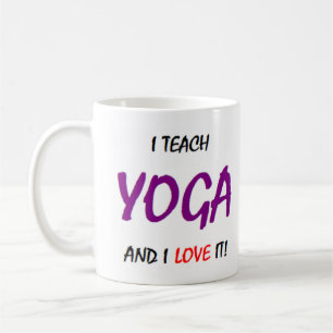 Caneca De Café yoga ensina e ama