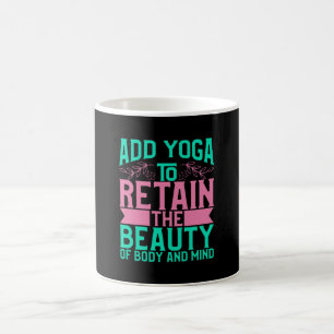 Caneca De Café Yoga Lover Adicionar Ioga Para Manter A Beleza