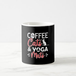 Caneca De Café Yoga Lover   Café Gato E Yoga Mats