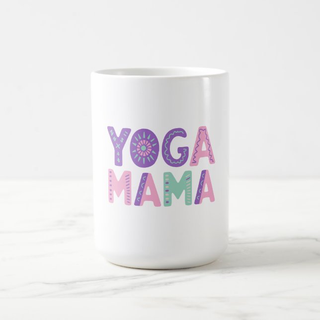 Caneca De Café Yoga Mama Pastel Coffee Mug (Centro)