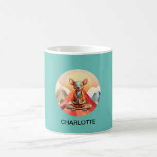Caneca De Café Yoga - Namaste - Cão