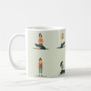 Caneca De Café Yoga, pilates, temático