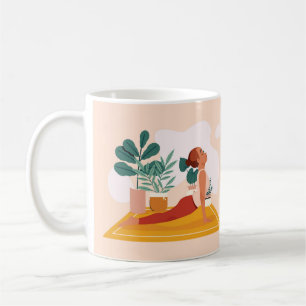 Caneca De Café Yoga Pose Divertida