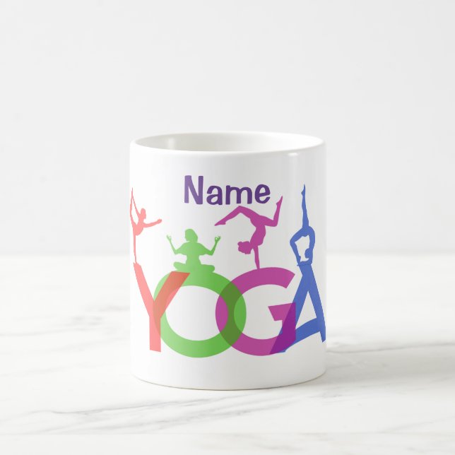 Caneca De Café Yoga Possui Silhouettes Thunder_Cove (Centro)