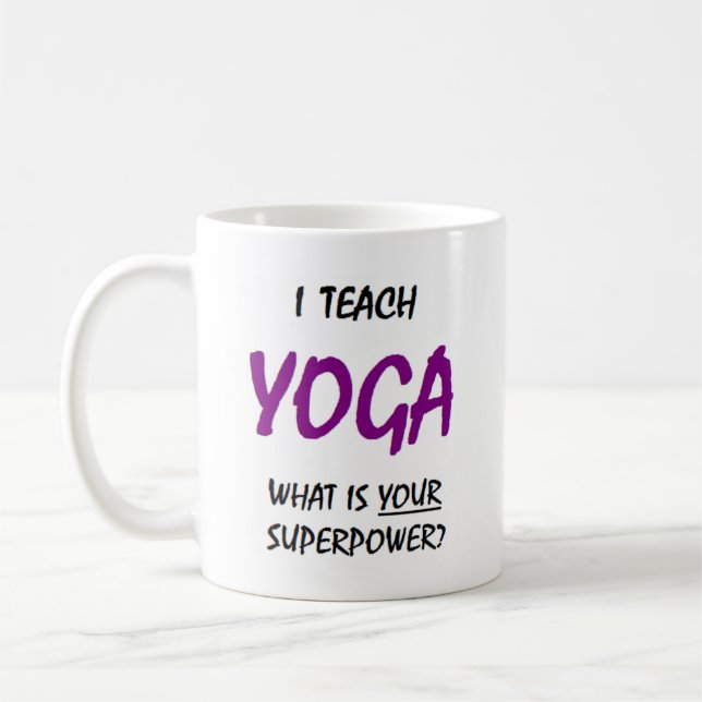 Caneca De Café yoga teach (Esquerda)