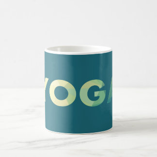 Caneca De Café Yoga Teal Yellow