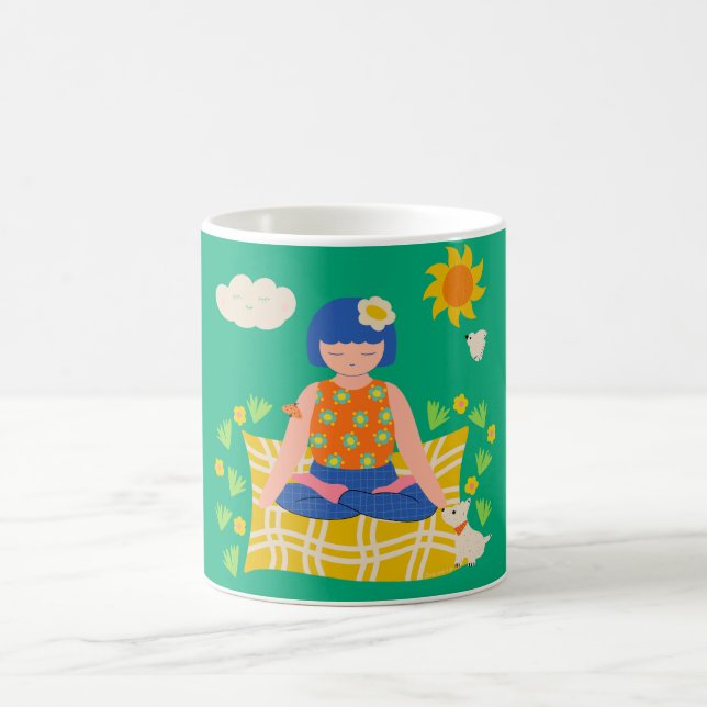 Caneca De Café Yogi Girl (Centro)