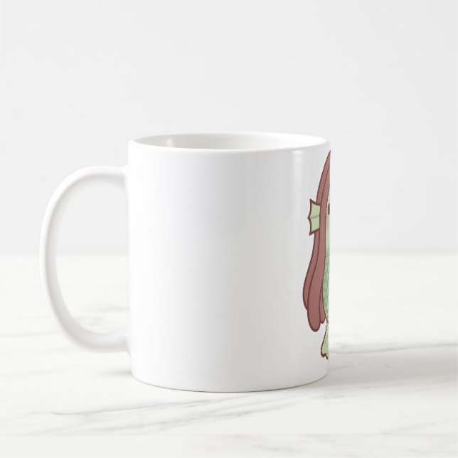 Caneca De Café Yokai Japonês Fofo Amabie (Esquerda)