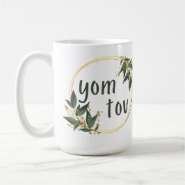 Caneca De Café Yom Tov em uma coroa