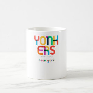 Caneca De Café Yonkers Nova York Meados do Século, Arte Pop,