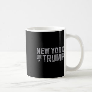 Caneca De Café York Para Trump 2024 New Yorkers Love Heart Trump