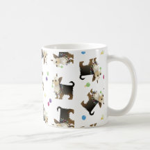 Yorkie natalino Cachorro Sem Costura Mug