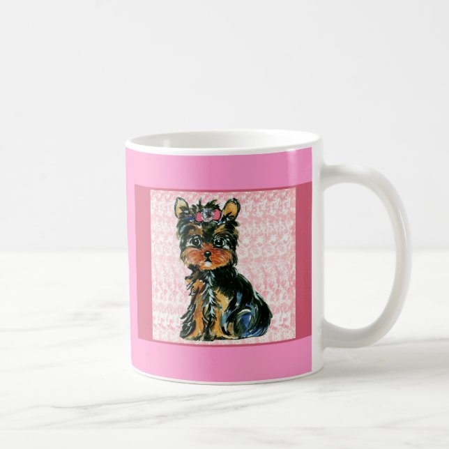 Caneca De Café Yorkie Poo (Direita)