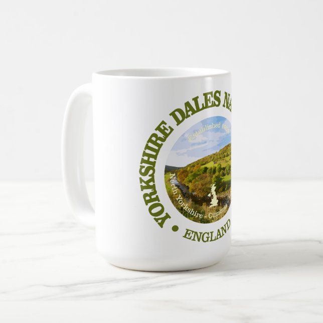 Caneca De Café Yorkshire Dales NP (Frente Esquerda)