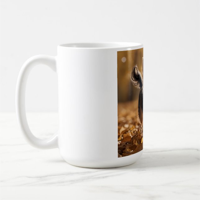 Caneca De Café Yorkshire Terrier Elegante Coffee Mug (Esquerda)