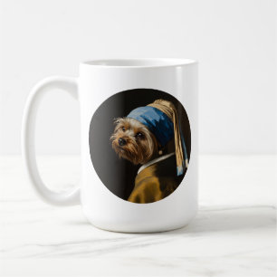 Caneca De Café Yorkshire Terrier Inspirado em Retrato Clássico de