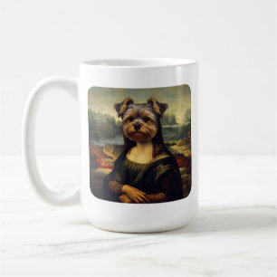 Caneca De Café Yorkshire Terrier Inspirado em Retrato da Renascen