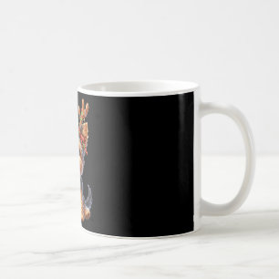 Caneca De Café Yorkshire Terrier Reindeer Santa Hat Xmas Luzes C