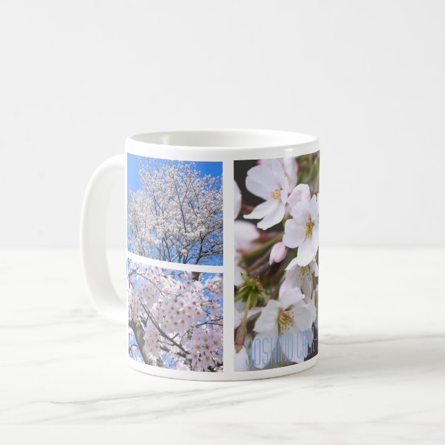 Caneca De Café Yoshino Cherry：Mug (Frente Esquerda)