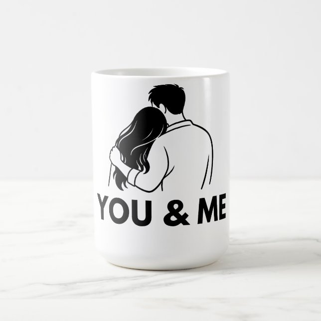 Caneca De Café You And Me Minimal Couple Mug (Centro)
