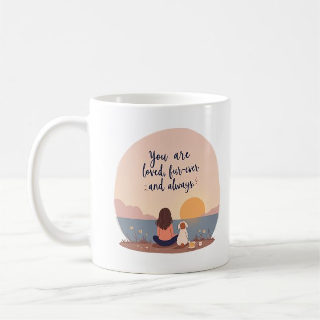 Caneca De Café You are loved, fur-ever and always (Esquerda)