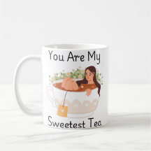 You Are My Sweetest Tea Cute Aesthetic Classic Mug