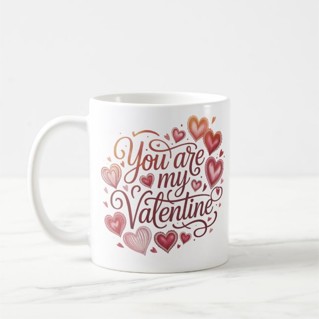 Caneca De Café You are my valentine (Esquerda)