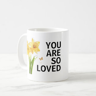 Caneca De Café You Are So Loved Floral Christian