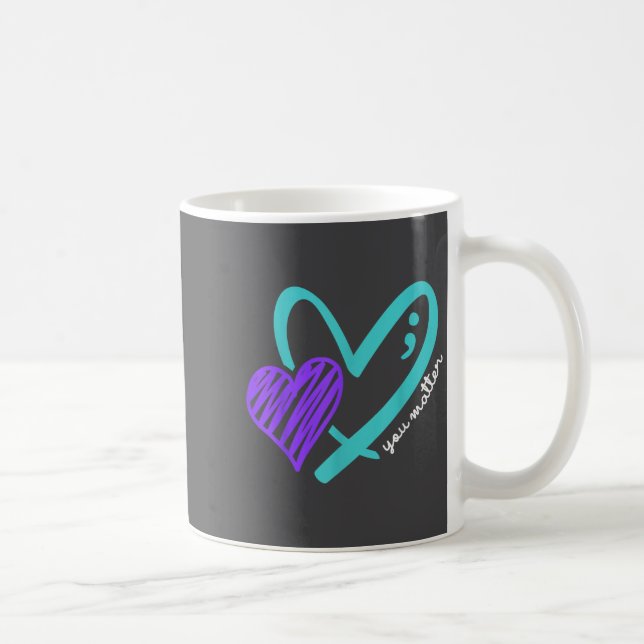 Caneca De Café You Don't Let Your Story End Suicide Awareness  (Direita)