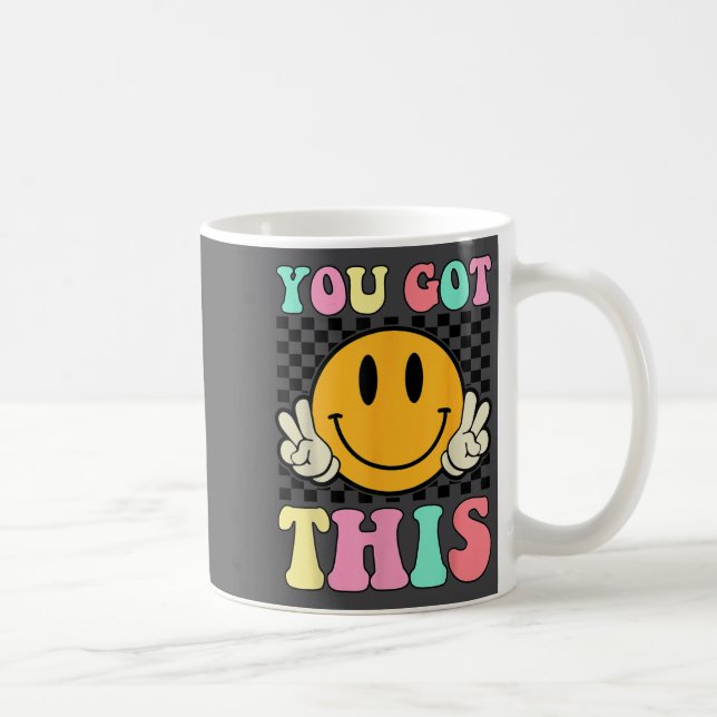 Caneca De Café You Got This Retro Smile Motivational Testing Day  (Direita)