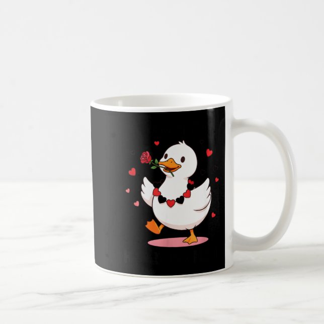 Caneca De Café You Make My Heart Go Honk Funny Goose Valentine’s  (Direita)