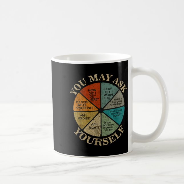 Caneca De Café You May Ask Yourself Vintage  (Direita)