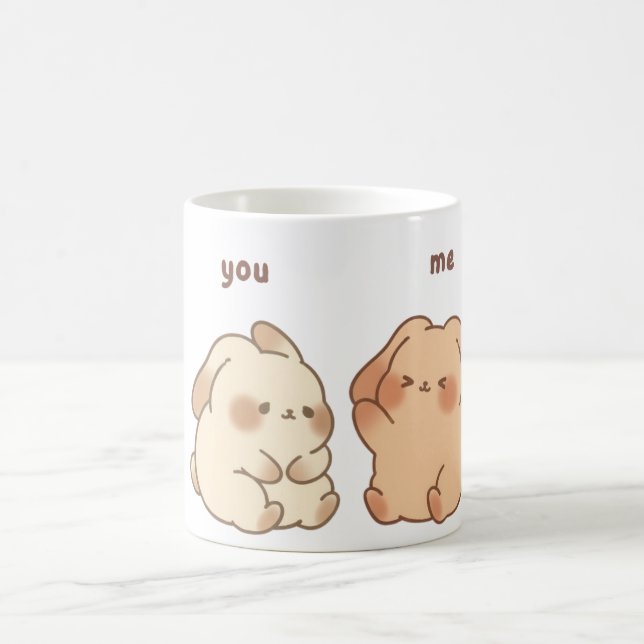 Caneca De Café You & Me Cute Bunny Mug (Centro)