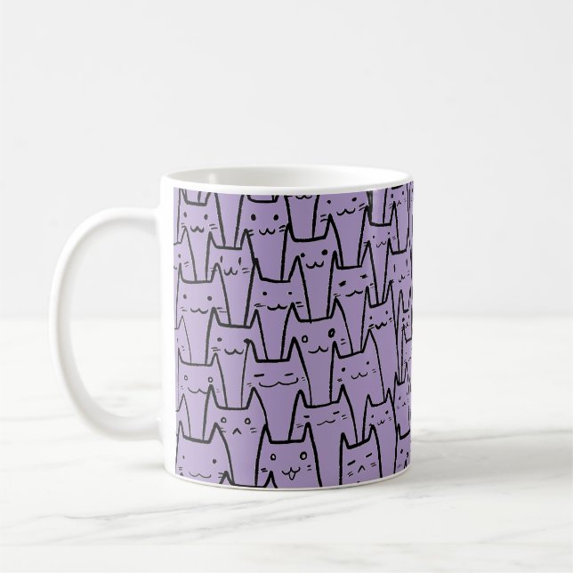 Caneca De Café You’ve Cat to Be Kitten Me Right Meow – Violet (Esquerda)