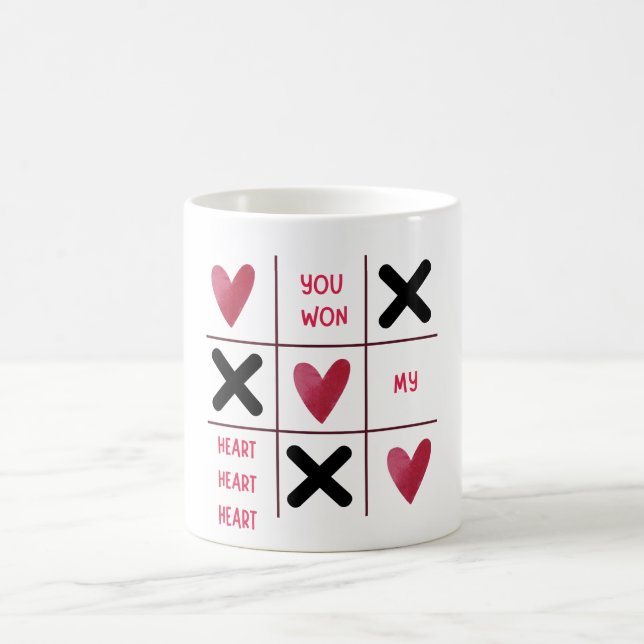 Caneca De Café You Won My Heart (Centro)