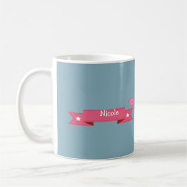 Caneca De Café Young Girl Skier | Presente de Natal de Nome Perso