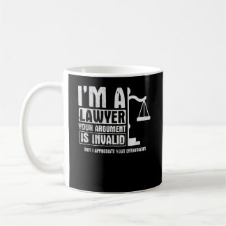 Caneca De Café Your Agrument Is Invalid But I Appreciate Lawyer